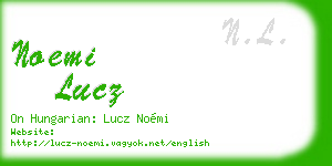 noemi lucz business card